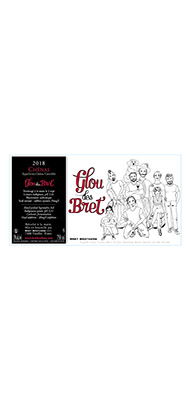 Logo of bottle bret brothers glou des bret